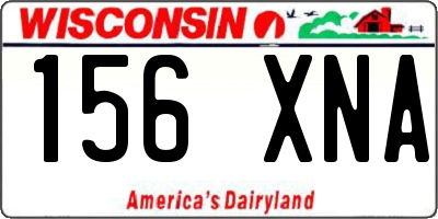 WI license plate 156XNA