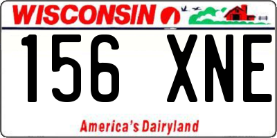 WI license plate 156XNE