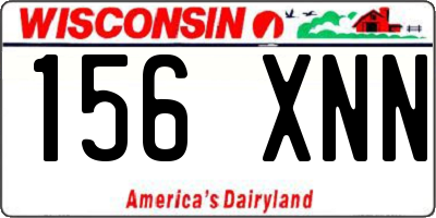WI license plate 156XNN