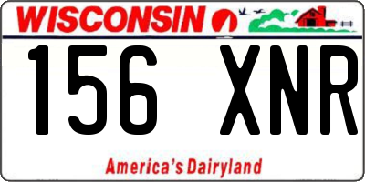 WI license plate 156XNR