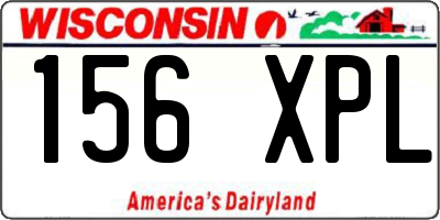 WI license plate 156XPL