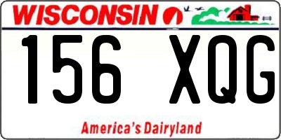 WI license plate 156XQG