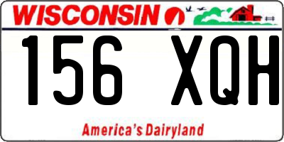 WI license plate 156XQH