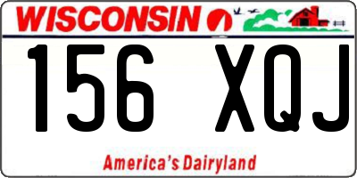 WI license plate 156XQJ