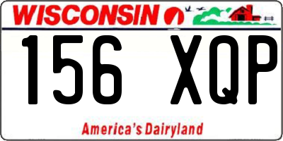 WI license plate 156XQP