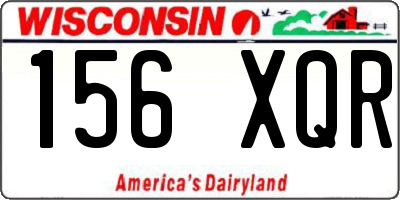WI license plate 156XQR