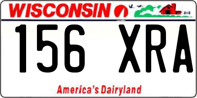 WI license plate 156XRA
