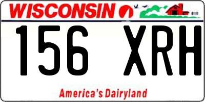 WI license plate 156XRH