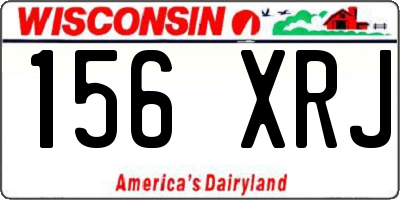 WI license plate 156XRJ