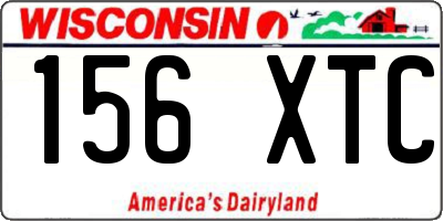 WI license plate 156XTC
