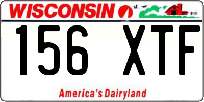WI license plate 156XTF