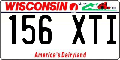 WI license plate 156XTI