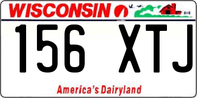 WI license plate 156XTJ