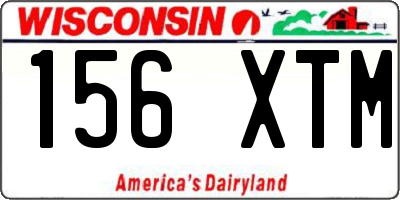WI license plate 156XTM