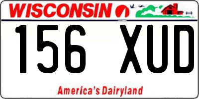 WI license plate 156XUD