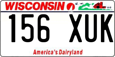 WI license plate 156XUK