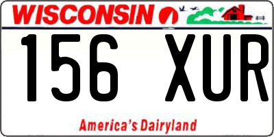 WI license plate 156XUR