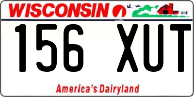 WI license plate 156XUT
