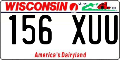 WI license plate 156XUU