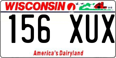 WI license plate 156XUX