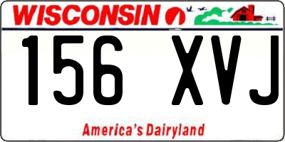 WI license plate 156XVJ