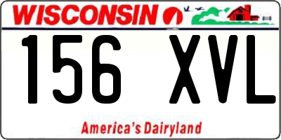 WI license plate 156XVL