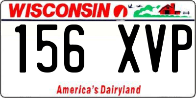 WI license plate 156XVP