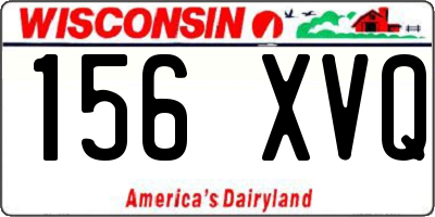 WI license plate 156XVQ