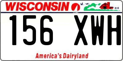 WI license plate 156XWH