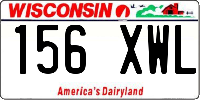 WI license plate 156XWL