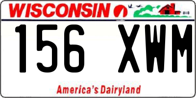 WI license plate 156XWM