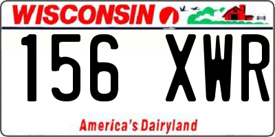 WI license plate 156XWR