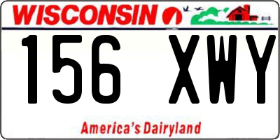 WI license plate 156XWY