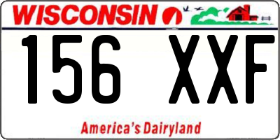 WI license plate 156XXF