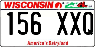 WI license plate 156XXQ