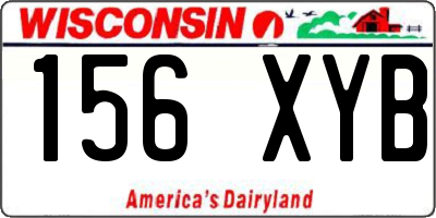 WI license plate 156XYB