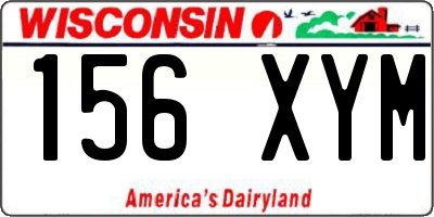 WI license plate 156XYM