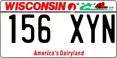 WI license plate 156XYN
