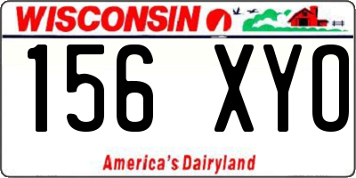WI license plate 156XYO