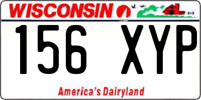 WI license plate 156XYP