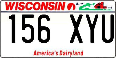 WI license plate 156XYU