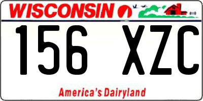 WI license plate 156XZC