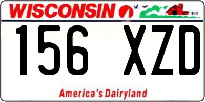 WI license plate 156XZD