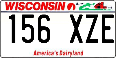 WI license plate 156XZE