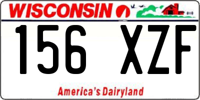 WI license plate 156XZF