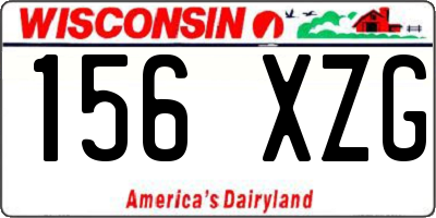 WI license plate 156XZG