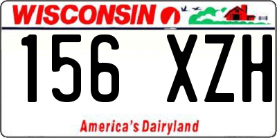 WI license plate 156XZH
