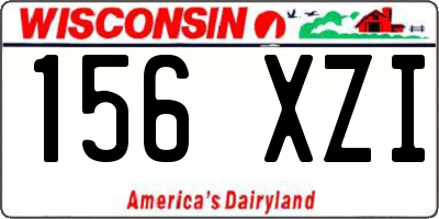 WI license plate 156XZI