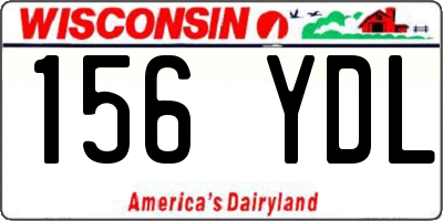 WI license plate 156YDL