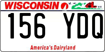 WI license plate 156YDQ